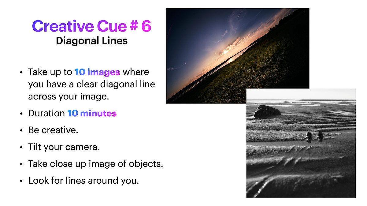 Original reference slide: Diagonal lines.